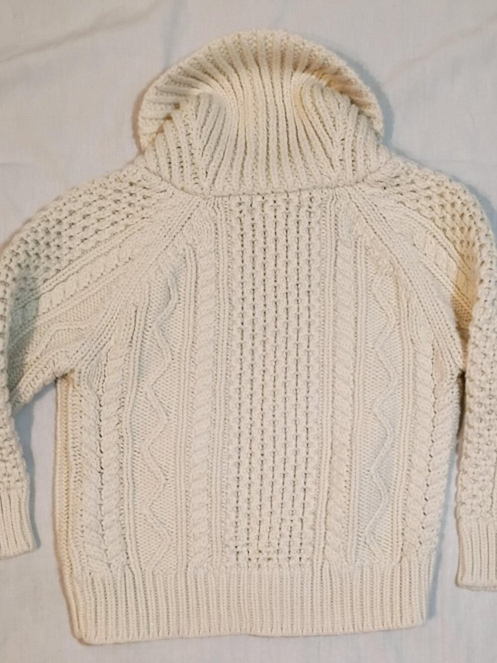 Polo Ralph Lauren/Sweater/Boys 3T/Cream/Cable Knit Toggle Preppy Old Money Class - Picture 7 of 7